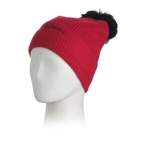 KARL LAGERFELD Crimson Karl Sunglasses Pin Ribbed Beanie